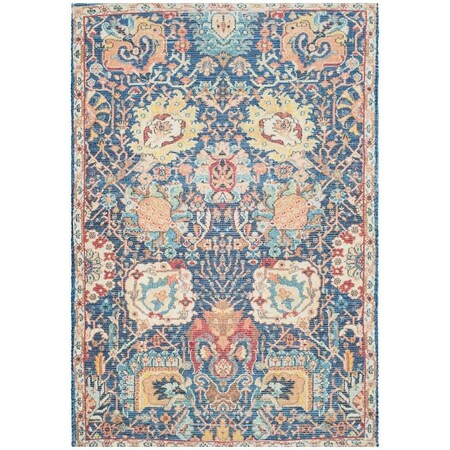 Safavieh Saffron Hand Loomed Rectangle Rug Blue & Orange - 5 x 8 ft. SFN542M-5